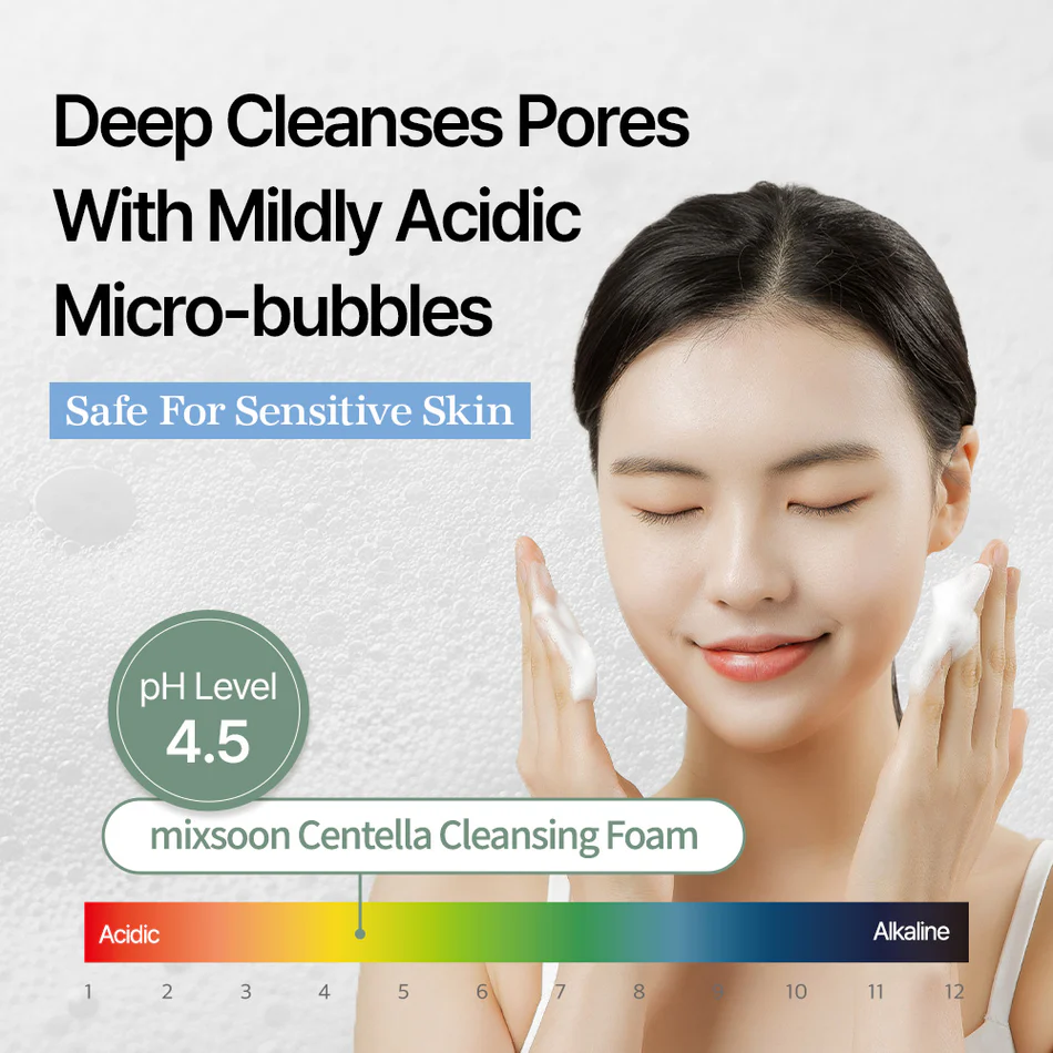 mixsoon Centella Cleansing Foam 2024 Version - 150ml